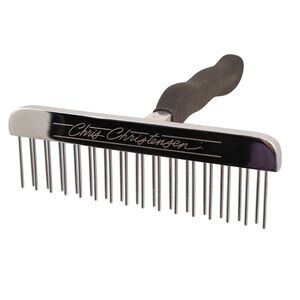 Chris Christensen dog grooming t-rake brush